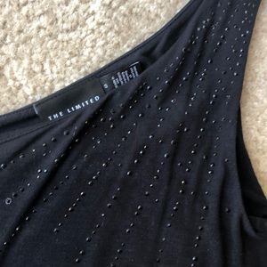 One-shouldered top with sparkle detail